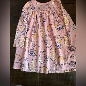Tea Collection Pink Cat Print A-Line Skirt
